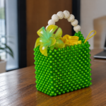 Zawadi – Sac à Main Perlé Vert Émeraude | Sacoches de Paty – Image 2