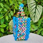 AYANA – Mini Sac Papillon Perlé Bleu Royal | Sacoches de Paty – Image 2