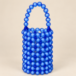 AZURI – Mini Sac Bourse Perlé Bleu Royal | Sacoches de Paty