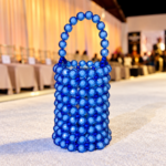 AZURI – Mini Sac Bourse Perlé Bleu Royal | Sacoches de Paty – Image 2